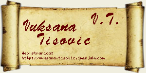 Vuksana Tišović vizit kartica